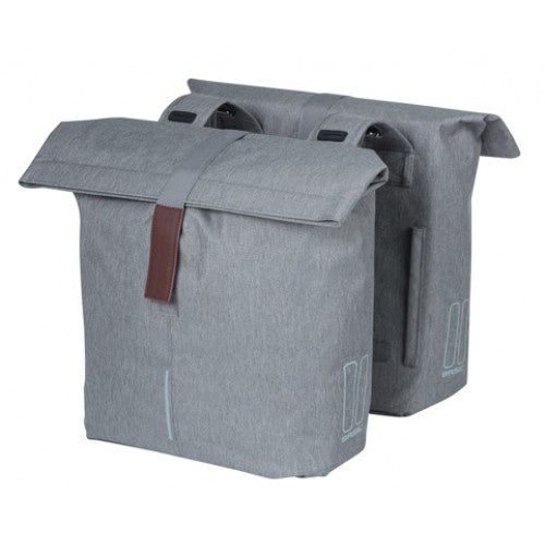 fietstas dubbel City 28-32 liter MIK grijs - 18072