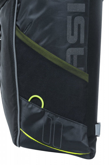 fietstas dubbel MIK Miles 34 liter zwart/lime - 17784
