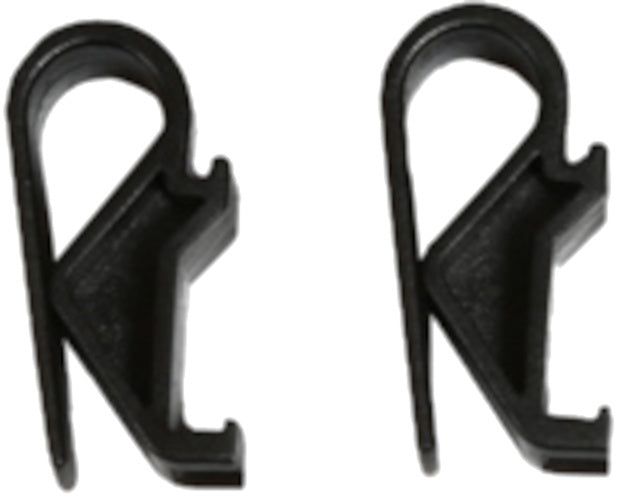 fietstashaken 16 mm polyester zwart 2 stuks - 70196