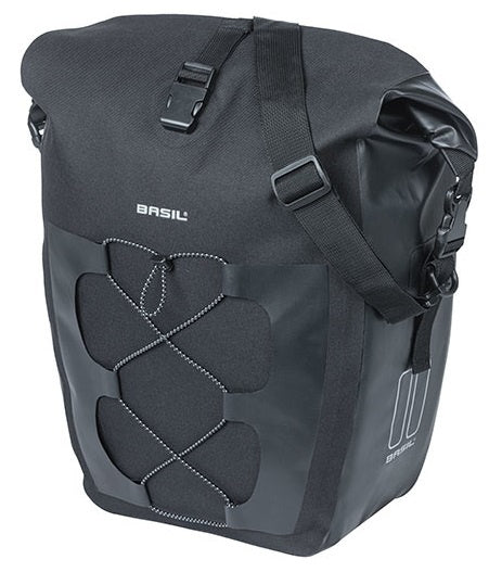 fietstas Navigator enkel 25-31 liter tarpaulin zwart