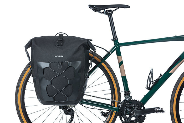fietstas Navigator enkel 25-31 liter tarpaulin zwart