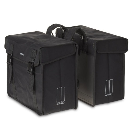 Kavan dubbele fietstas 45 liter zwart - 17576