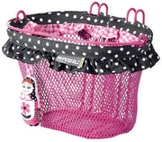 kinderfietsmand Jasmin meisjes 20 x 28 cm staal roze