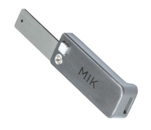MIK-stick 70678 inklapbaar 11 x 2 cm RVS grijs