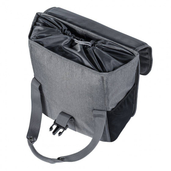 shopper Go enkele fietstas 16 liter grijs - 17765