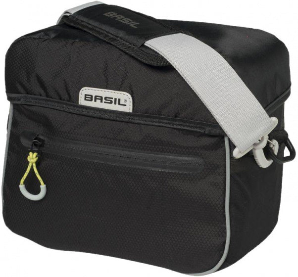 stuurtas Miles 6 liter polyester zwart/lime - 17795