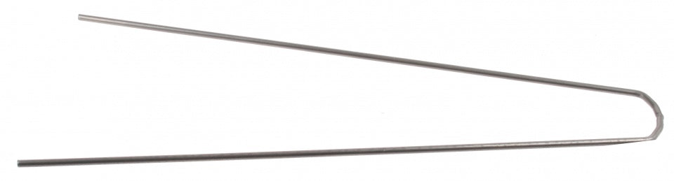 spatbordstang RVS recht 28 inch (35 cm) zilver