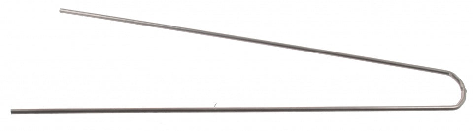 spatbordstang staal recht 28 inch zilver per stuk