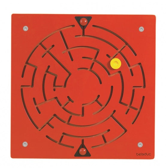 wandspel Doolhof junior 40 cm hout rood