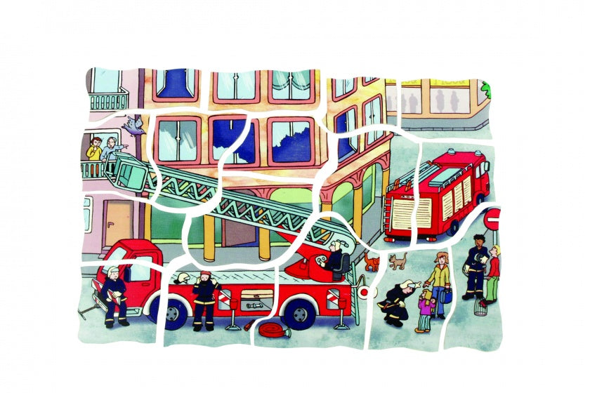 lagenpuzzel brandweer 58 stukjes