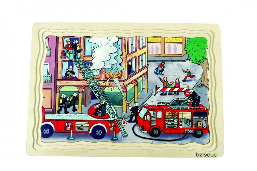 lagenpuzzel brandweer 58 stukjes
