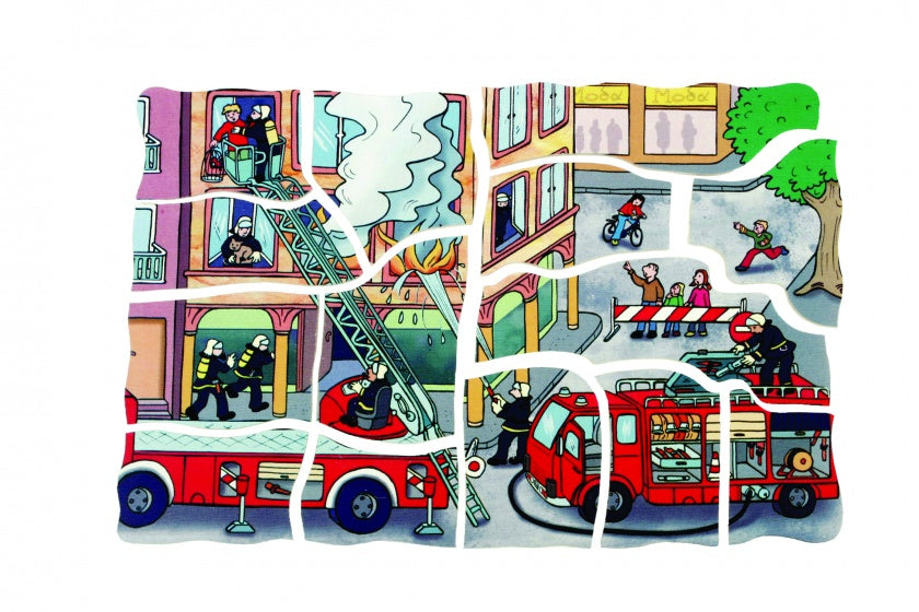 lagenpuzzel brandweer 58 stukjes
