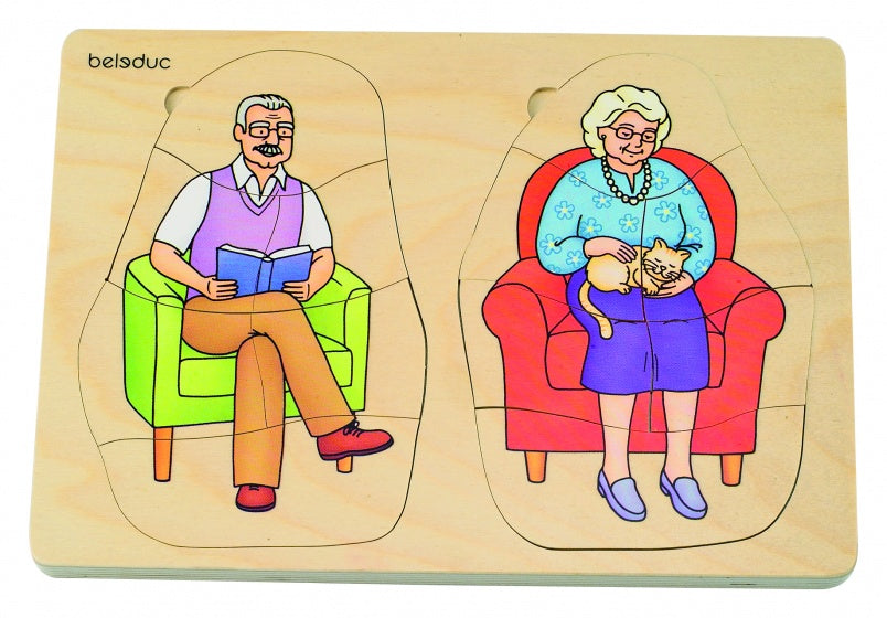 lagenpuzzel opa en oma 40 stukjes