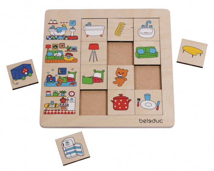 puzzel ons huis 12 stukjes 25 cm
