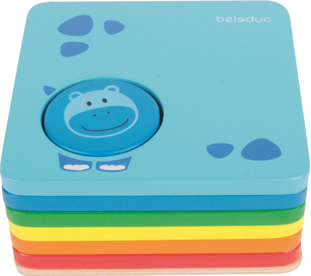 vormenpuzzel Safaridieren junior hout 11 stukjes