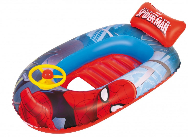 opblaasboot Spider-Man 112 x 71 cm blauw/oranje
