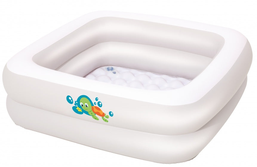 babybadje junior 86 x 86 x 25 cm vinyl wit