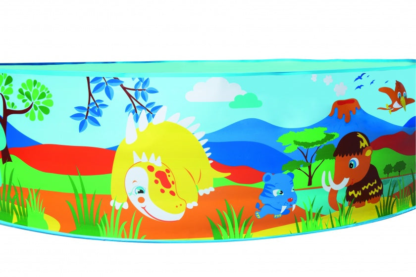 opzetzwembad dinosaurussen 183 x 38 cm multicolor