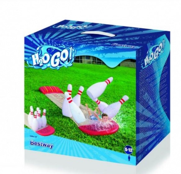 waterglijbaan met kegels H2O Go! 550 cm rood 8-delig