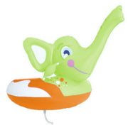 zwemband met sproeier olifant 65 cm groen