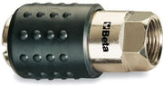 snelkoppeling 1917F staal/rubber 1/4 inch zilver/zwart
