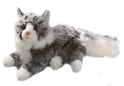 Knuffelpoes Liggende Maine Coon Kat 30 cm