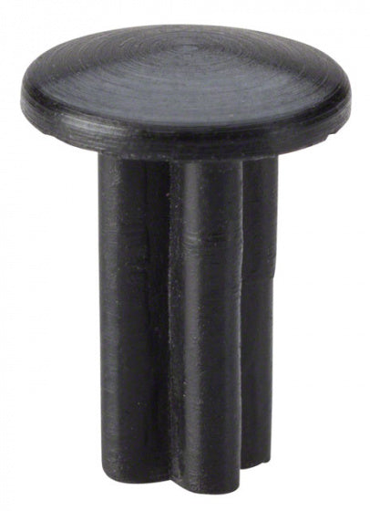afsluitdop 4 mm zwart 100 stuks