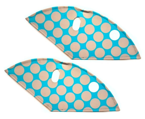 jasbeschermerset lakdoek 28 inch 57 cm dots grijs
