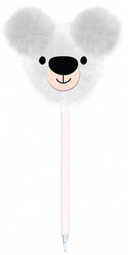balpen Happy Zoo Bear Family ijsbeer wit