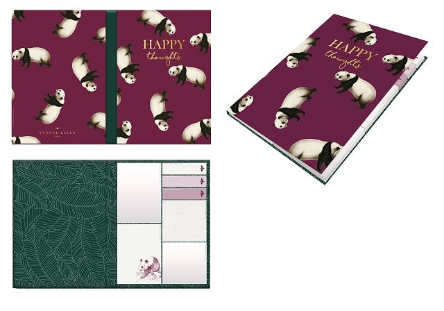 sticky notes Yvonne Ellen panda bordeaux