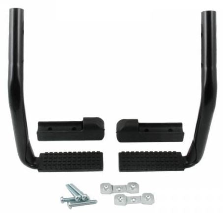 Junior voetsteunen 22 cm zwart per set