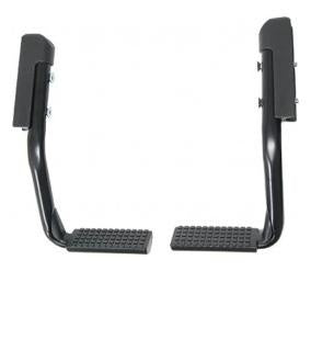 Junior voetsteunen 22 cm zwart per set