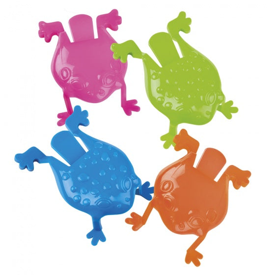 kinderspel Jumping Frogs junior 8 cm 4-delig