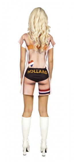 minidress Sexy Fan dames maat M/L