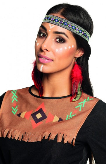 oorbellen indianen rood