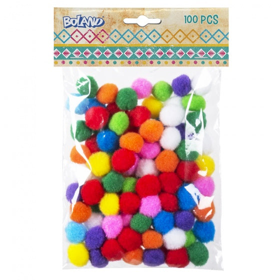 pompoms 2 cm 100 stuks
