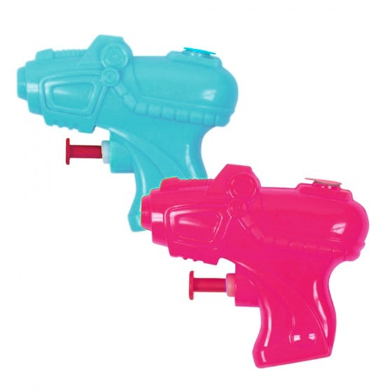 waterpistool roze/blauw 12 cm 2 stuks