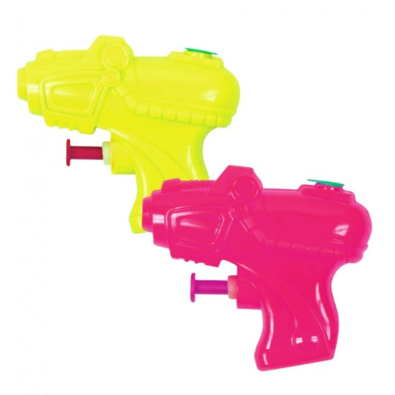 waterpistool roze/geel 12 cm 2 stuks