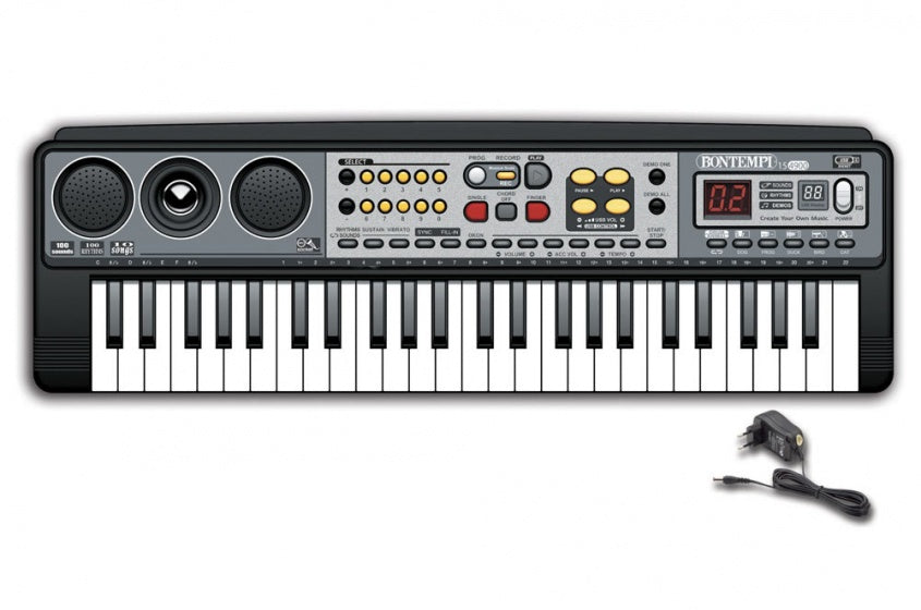 digitaal keyboard 54 cm zwart
