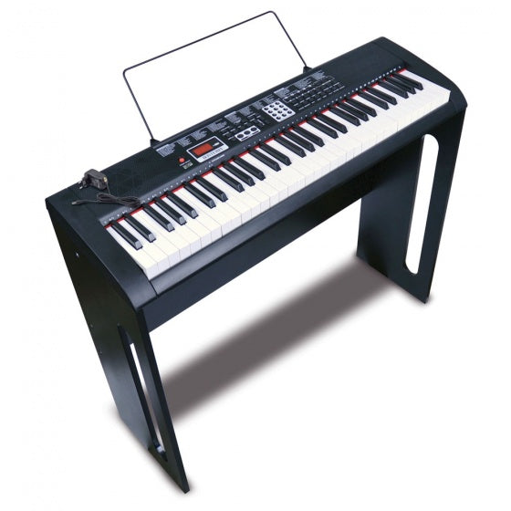 digitale piano 61 toetsen 93 cm zwart