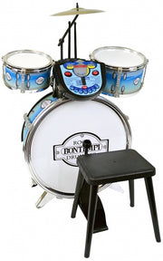drumstel RockDrummer met tutor 4-delig blauw