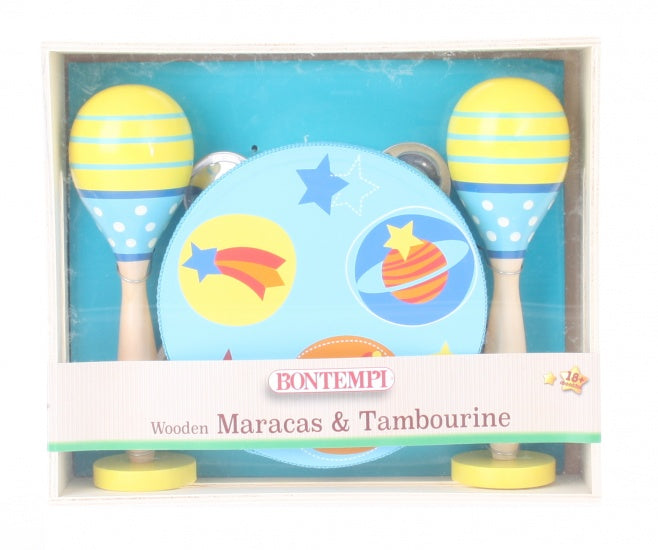 houten sambaballen en tamboerijn blauw