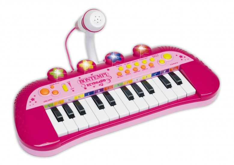 Keyboard met Microfoon Roze