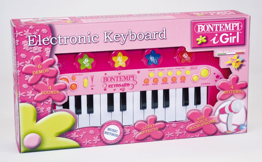 Keyboard met Microfoon Roze
