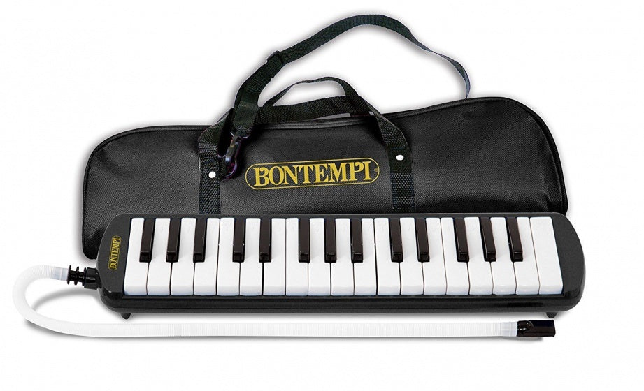 mondpiano 32 toetsen 42 cm zwart