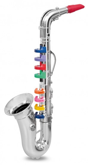 Saxofoon 8 toetsen Zilver 42cm