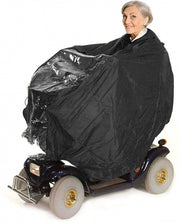 regencape scootmobiel 163 x 141 cm nylon zwart