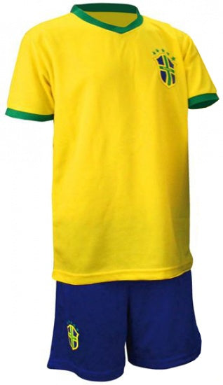 Voetbalset Supporter Junior Geel/Blauw Maat 92