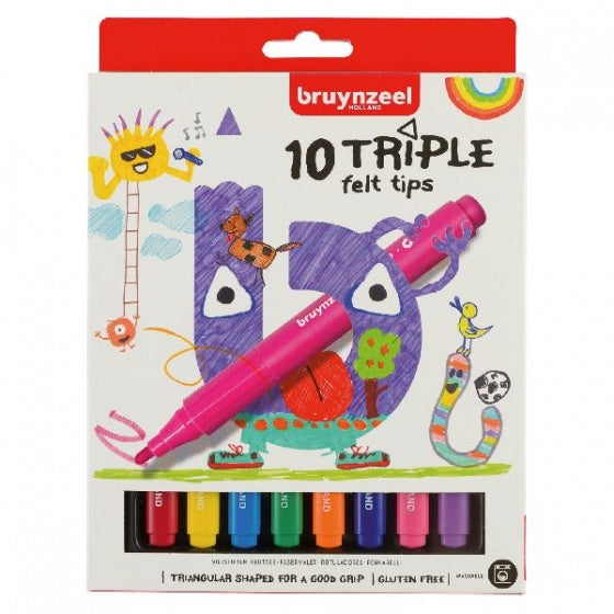 viltstiften Triple 10 stuks