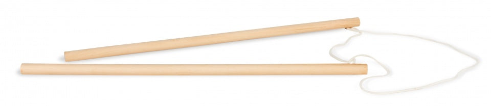 bellenblazen xxxxl 45 cm hout blank